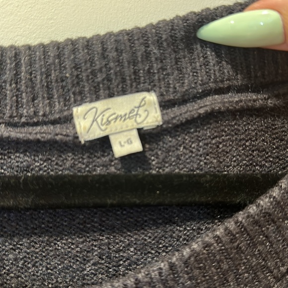 Grey Long Sweater - Picture 3 of 3